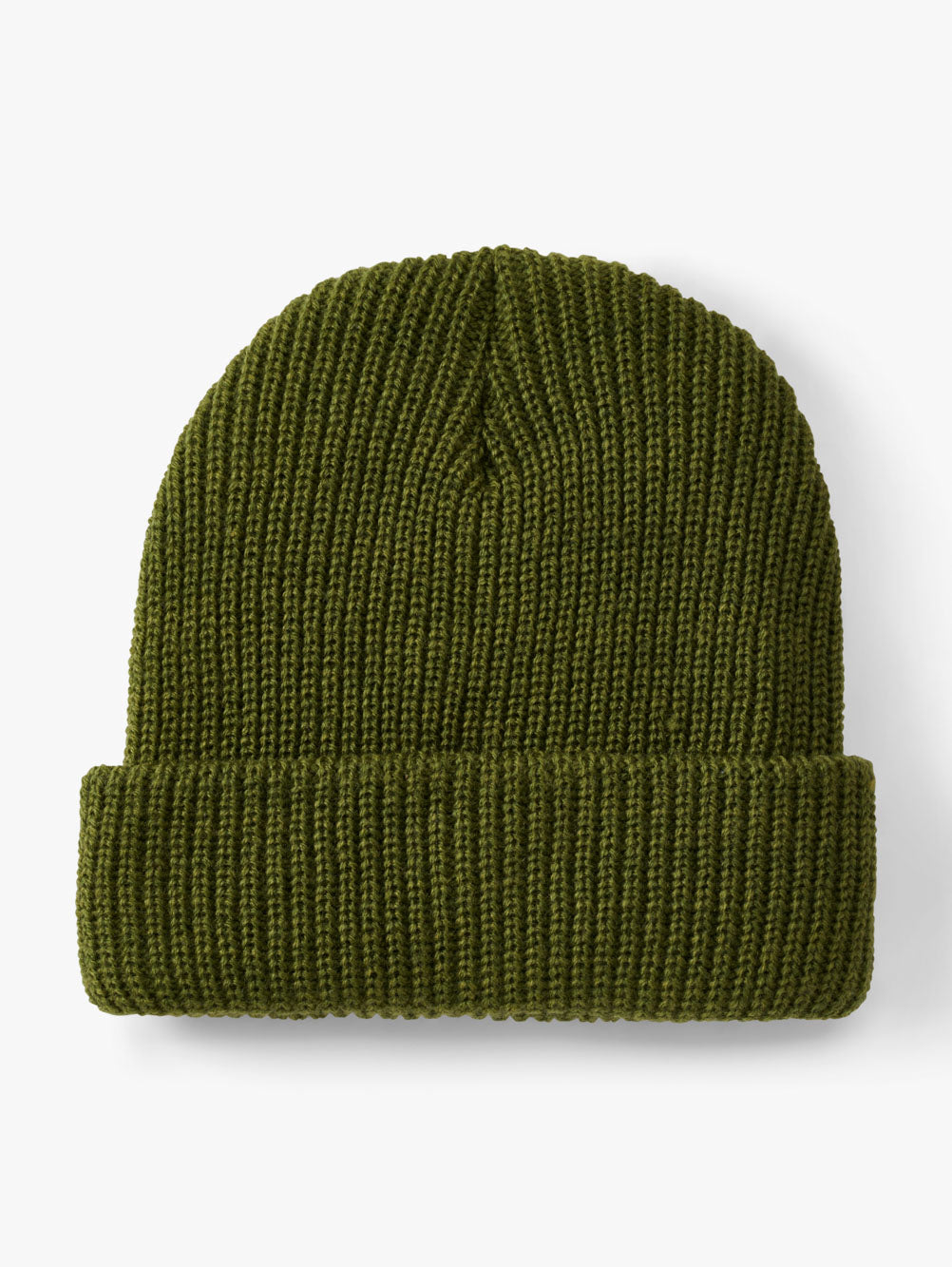Kids Small Stuff Green Khaki Turn Up Ribbed Knit Beanie 2 sizes