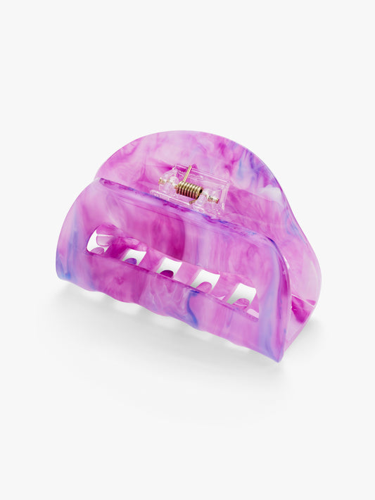 Small Stuff Accessories - Lilac marble over bulldog clip