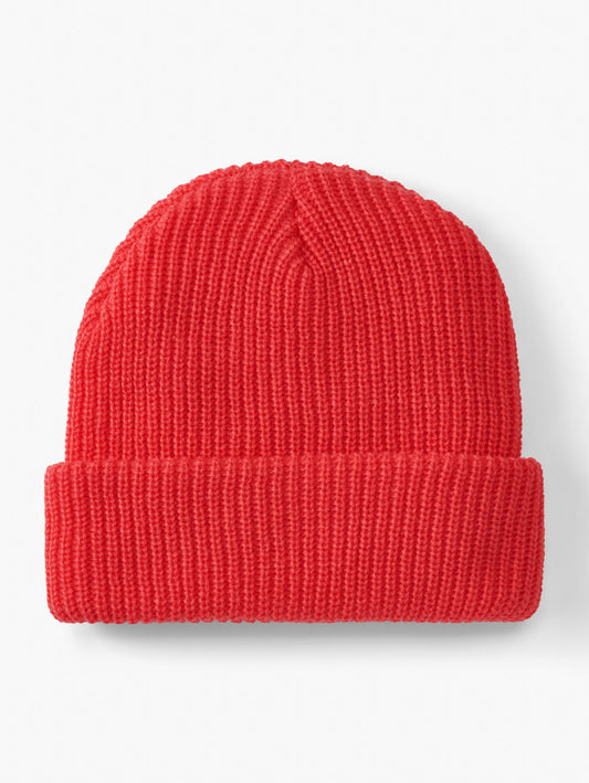 Kids Small Stuff Coral Turn Up Ribbed Knit Beanie 2 sizes 