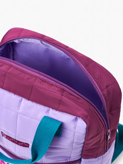 Colour Block Backpack Lilac