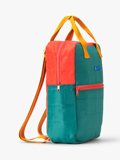 Colour Block Backpack Green