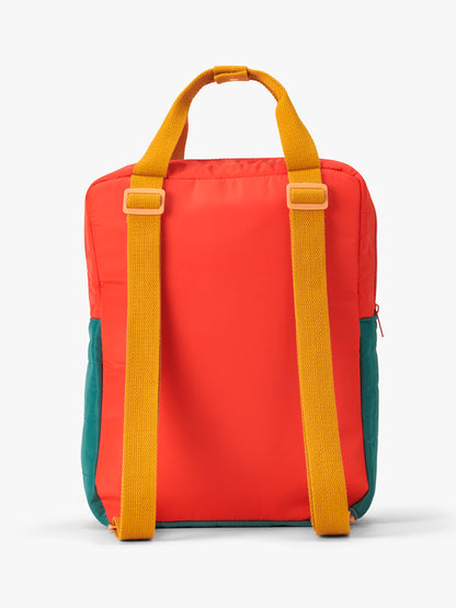 Colour Block Backpack Green