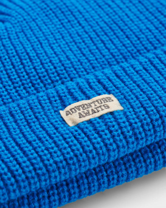 Blue Ribbed Knit Beanie - Small Stuff Accessories