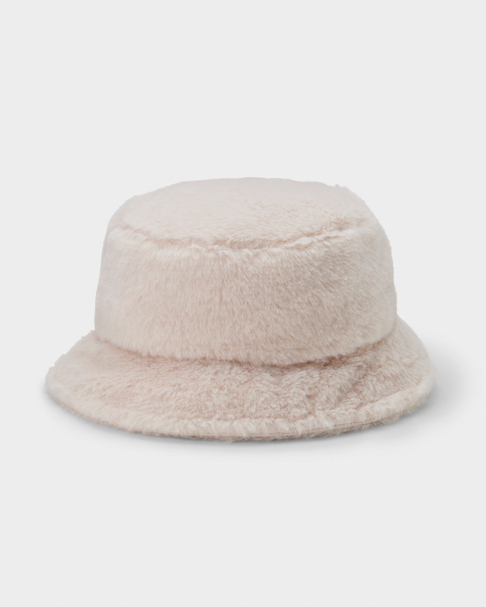 Faux Fur White Bucket Hat - Small Stuff Accessories