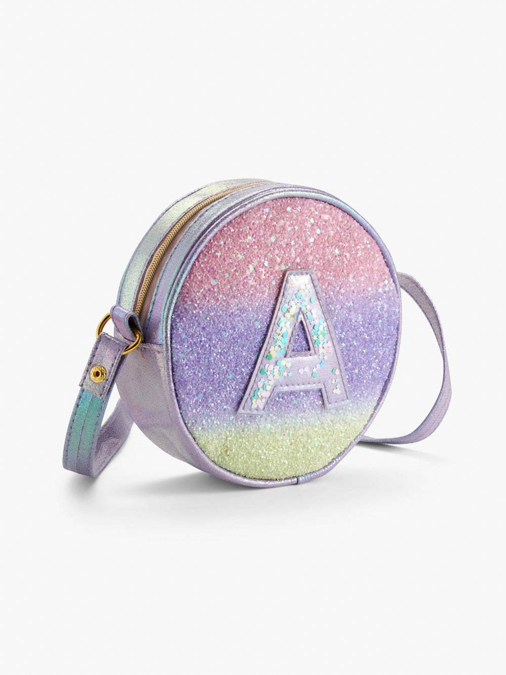 Glitter backpack best sale with initial